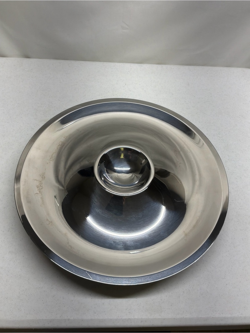 Frontgate Stainless Steel Super Chill Insulated Appetizer Tray - Chip & Dip
